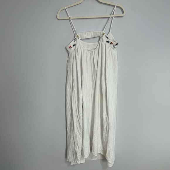 Madewell Fresca Fruit Embroidered Cami White Midi Dress Women’s Size Small - Picture 9 of 10